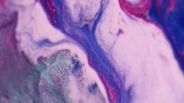 Yüzen mürekkep karışımı. Mermer dalga. Yaratıcı sanat soyutlaması üzerinde odaksız mavi kırmızı renkli su akrilik doku sıvı hareket.