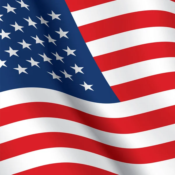 Τετράγωνο σχήμα ΗΠΑ σημαία διάνυσμα φόντο. — Διανυσματικό Αρχείο