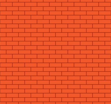 Turuncu tuğlalı bir duvar..