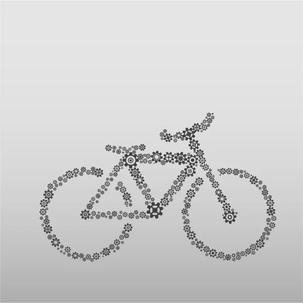 Cykel av kugghjul — Stock vektor