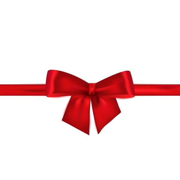 Beyaz bir arka plan üzerinde fiyonklu kurdele. Vektör çizim