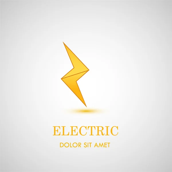 Lightning platte pictogram. — Stockvector