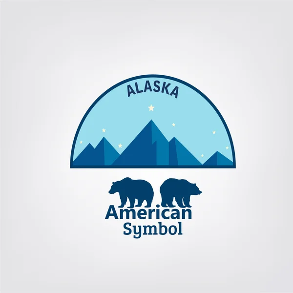 Alaska typographie — Stockvektor