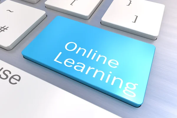 Online leren toetsenbord knop — Stockfoto