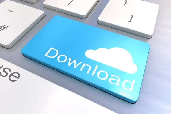 Cloud Download keyboard button — Stock Photo, Image