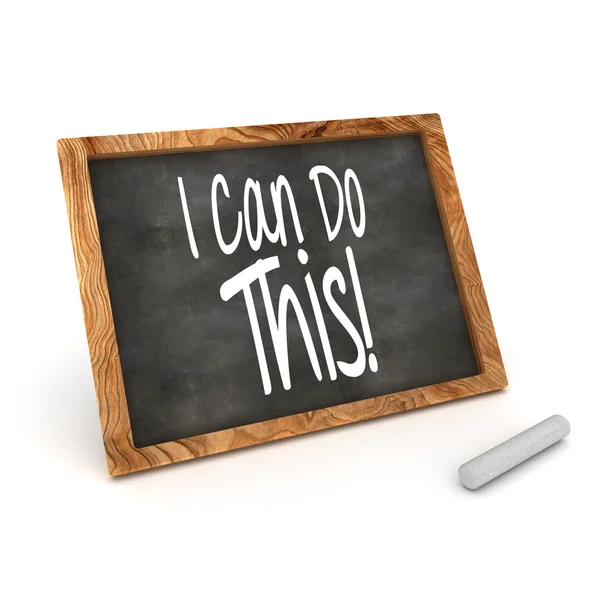 Blackboard I Can Do This — Stock Photo, Image