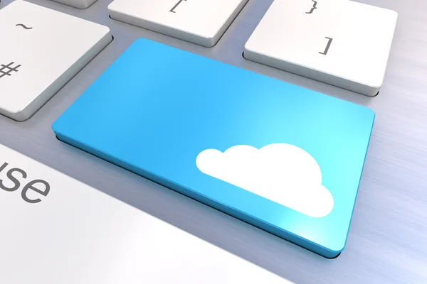 Cloud keyboard button — Stock Photo, Image