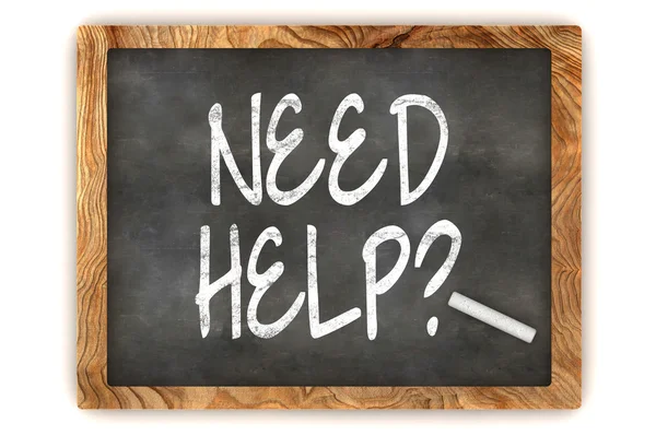 Need Help Chalkboard — Stock Photo, Image