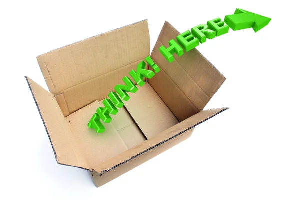 Think outside the Box — Stock Photo, Image