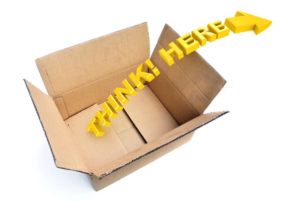 Think outside the Box — Stock Photo, Image