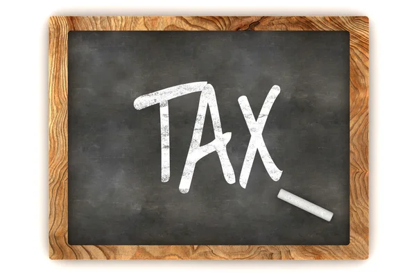 Tax Chalkboard — Stock Photo, Image
