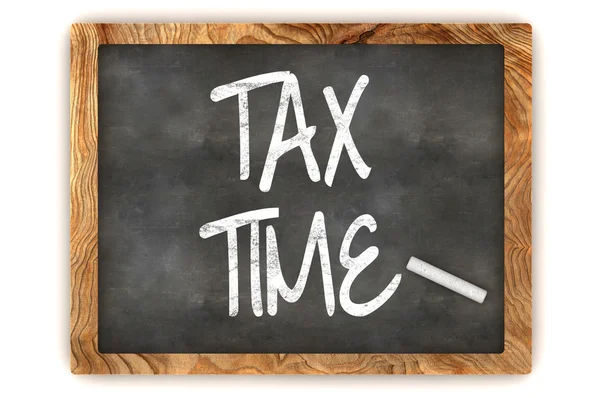 税收时间黑板 — 图库照片