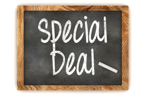 Különleges Deal Chalkboard — Stock Fotó