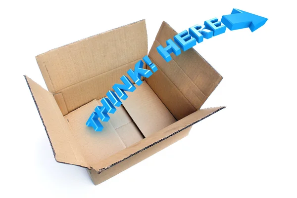 Think outside the Box — Stock Photo, Image