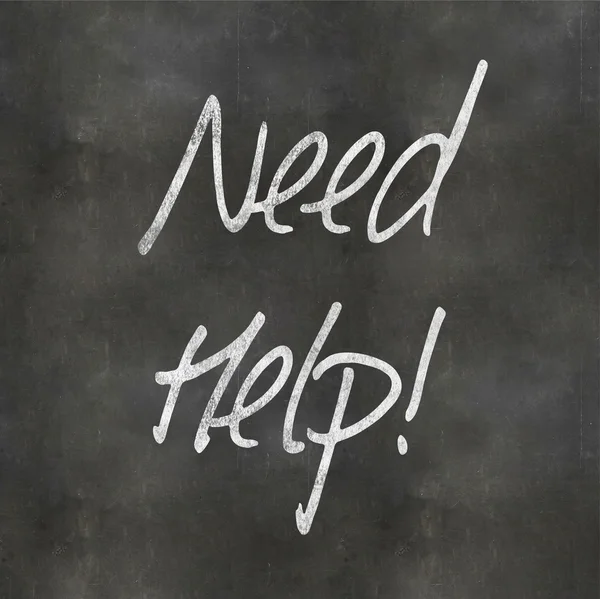 Escritura a mano 'Necesita ayuda' — Foto de Stock