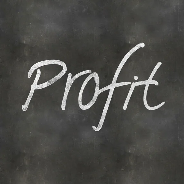 Hand Writing Profit — Stock Photo, Image