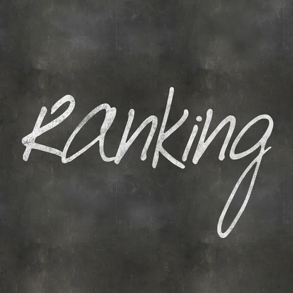 Handskrivning Ranking — Stockfoto