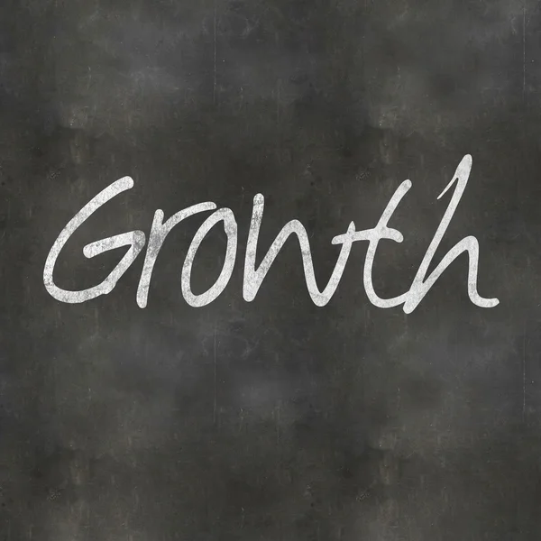 Hand Writing Growth — Stock Photo, Image