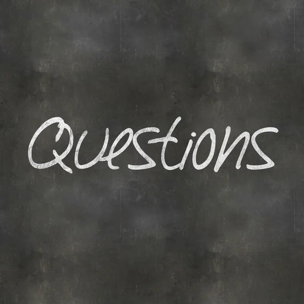 Blackboard Questions — Stock Photo, Image