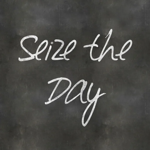 Blackboard Seize the Day — Stock Photo, Image