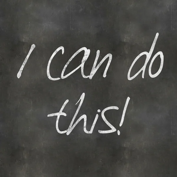 Blackboard I can do this — Stock Photo, Image