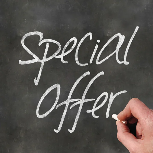 Blackboard speciale aanbieding — Stockfoto