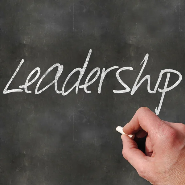 Blank Blackboard Leadership — Stock Photo, Image
