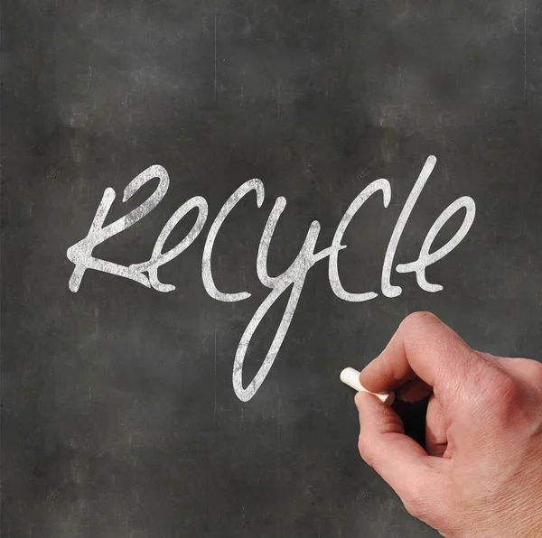 Leere Tafel recyceln — Stockfoto