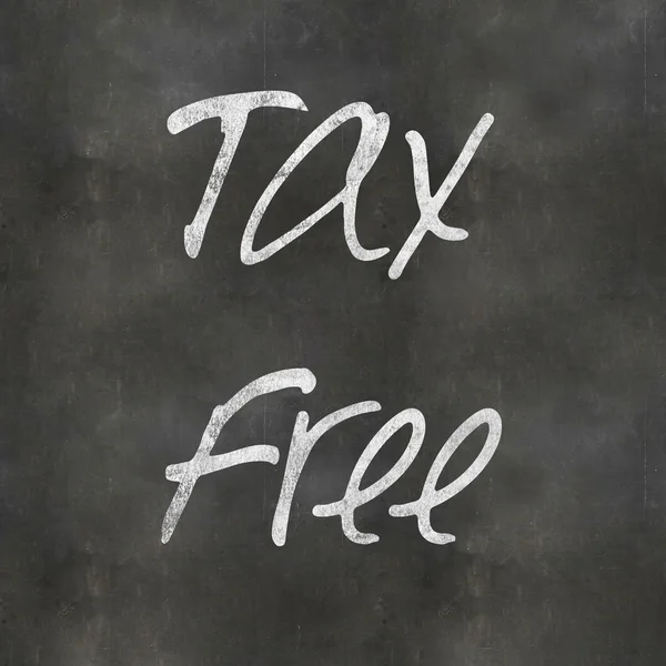 Blackboard Tax Free — Stock Photo, Image