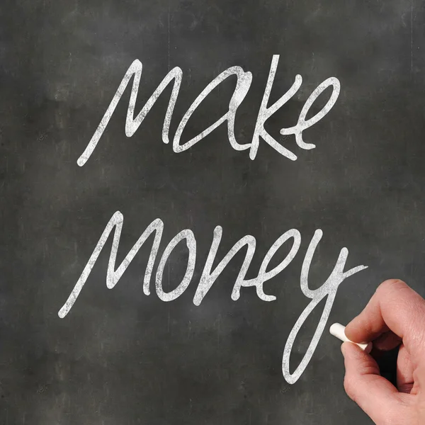 Escritura a mano hacer dinero — Foto de Stock