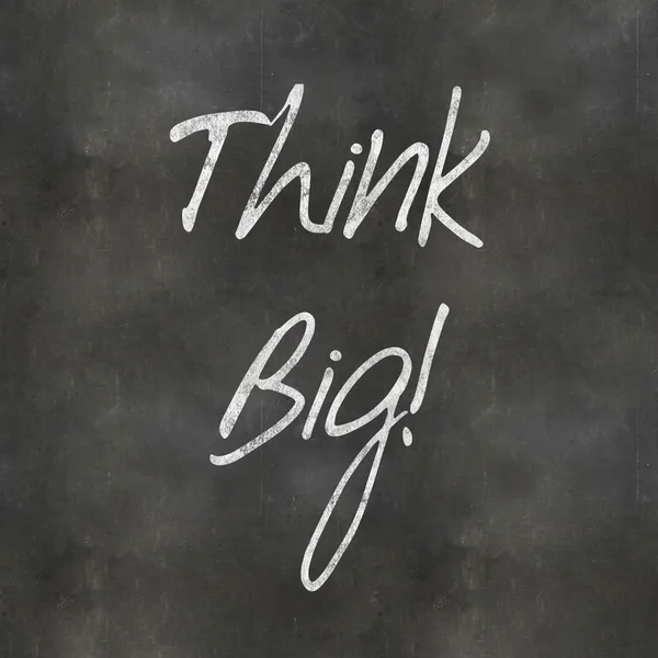 Blackboard Think Big — Stock Photo, Image