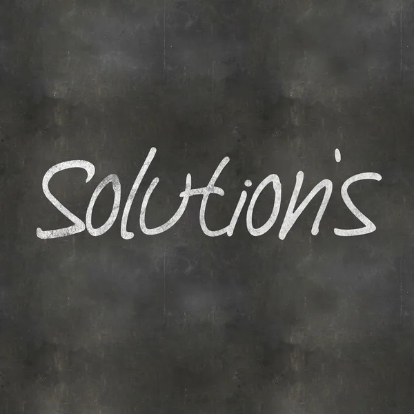 Blackboard Solutions — Stock Photo, Image
