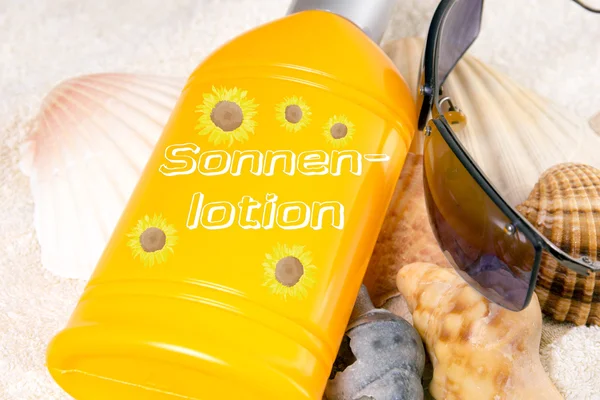 Zon lotion — Stockfoto