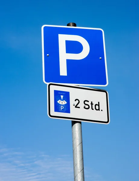 Parking znak — Zdjęcie stockowe