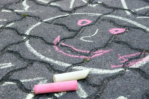 Roads Crayon — Stock Photo, Image
