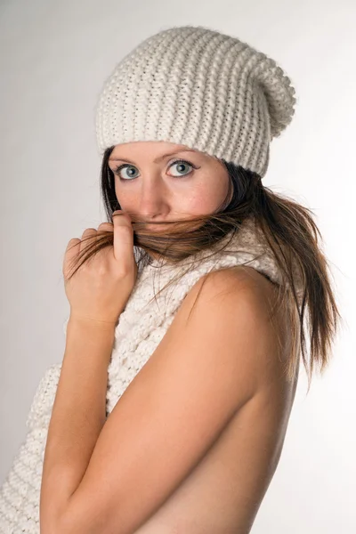 Woman in Winter clothes Stock Picture