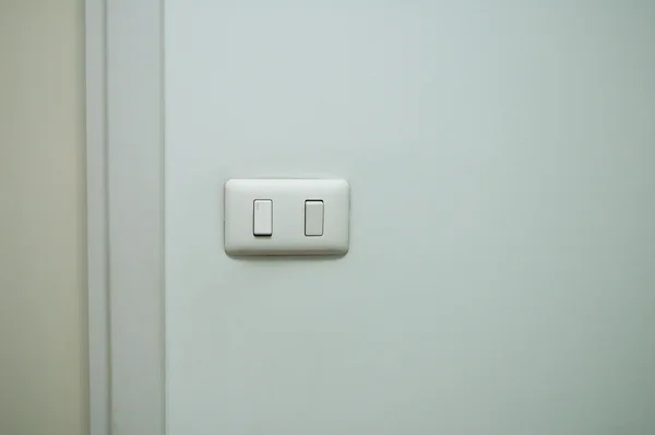Włącznik światła na ścianie — Zdjęcie stockowe