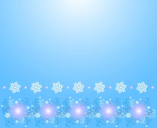 Boże Narodzenie tło z płatków śniegu — Wektor stockowy