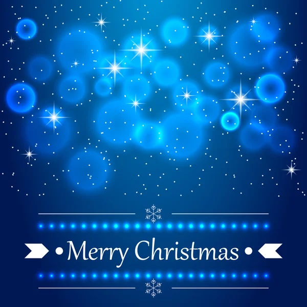 Gökyüzü üzerinde fişekleri ile mavi Noel arka plan.