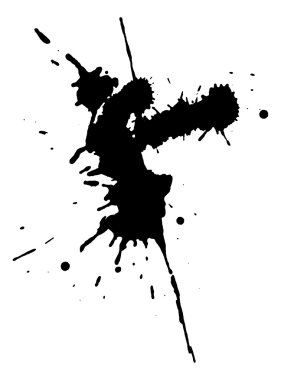 açıkları ve mürekkep sıçraması