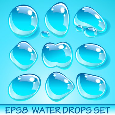 Gerçekçi damla set