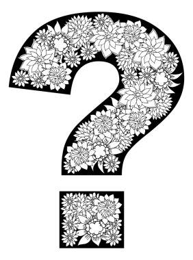 arka plan üzerinde soru işareti