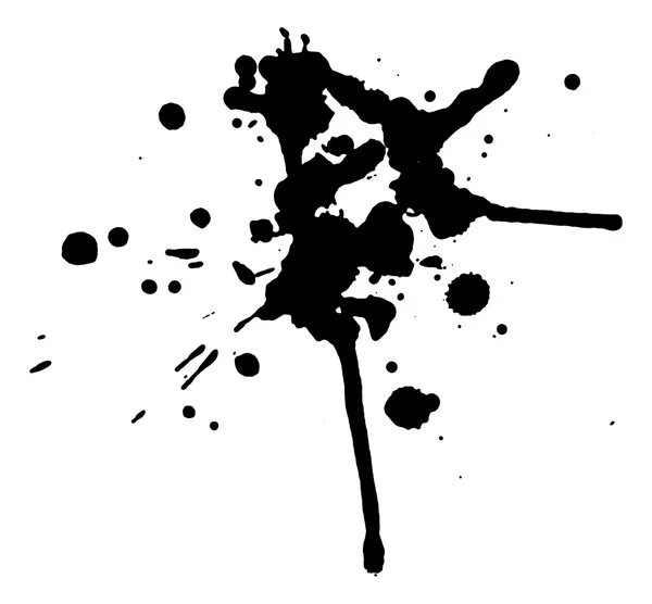 Blots en inkt spatten — Stockvector