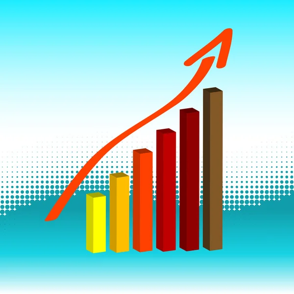 Diagrama gráfico de barras — Archivo Imágenes Vectoriales