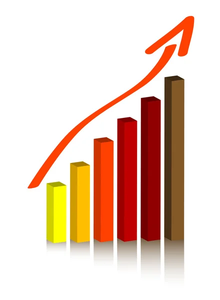 Diagrama do gráfico de barras —  Vetores de Stock