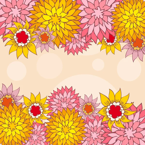 Fond design floral — Image vectorielle