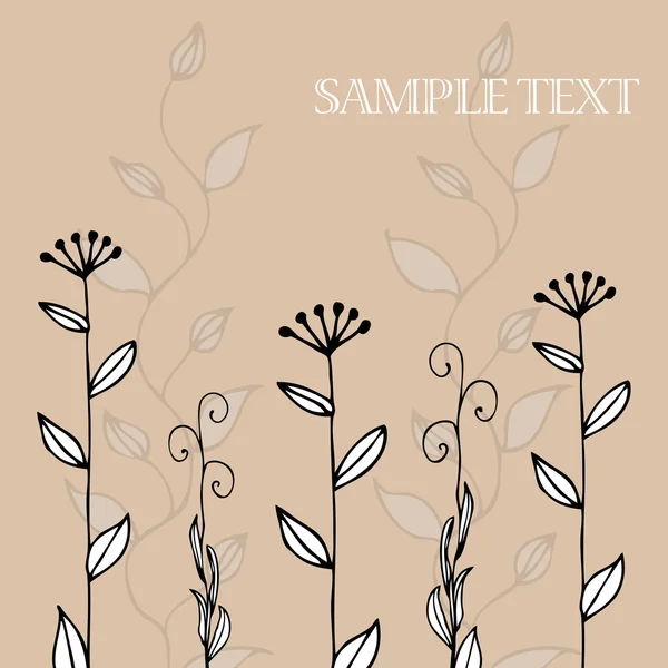 Fond design floral — Image vectorielle