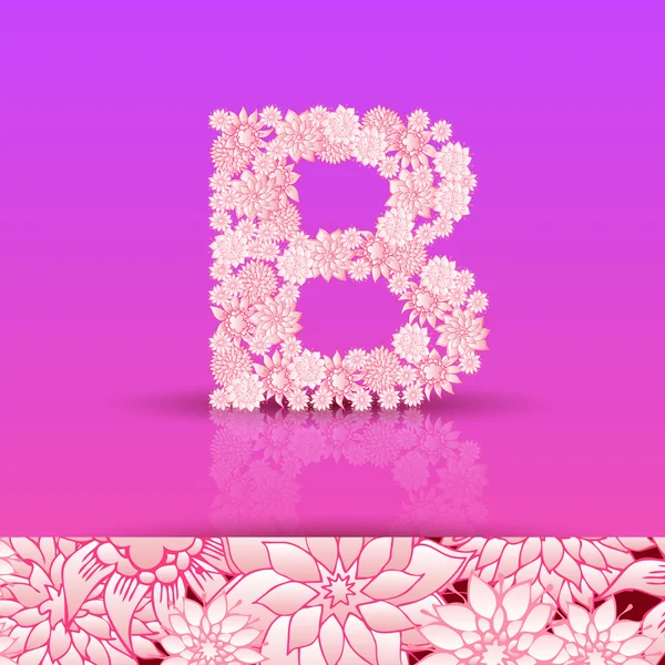 Alphabet lettre B — Image vectorielle