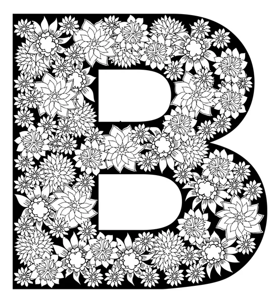 B litera alfabetu — Wektor stockowy