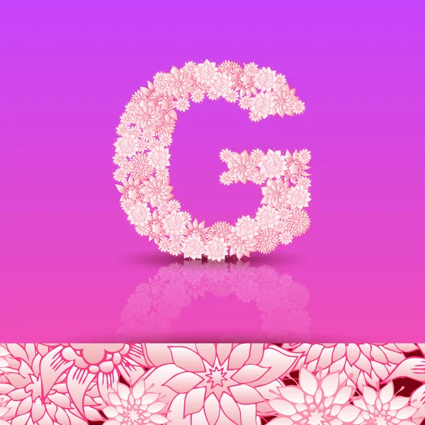 Alphabet lettre G — Image vectorielle